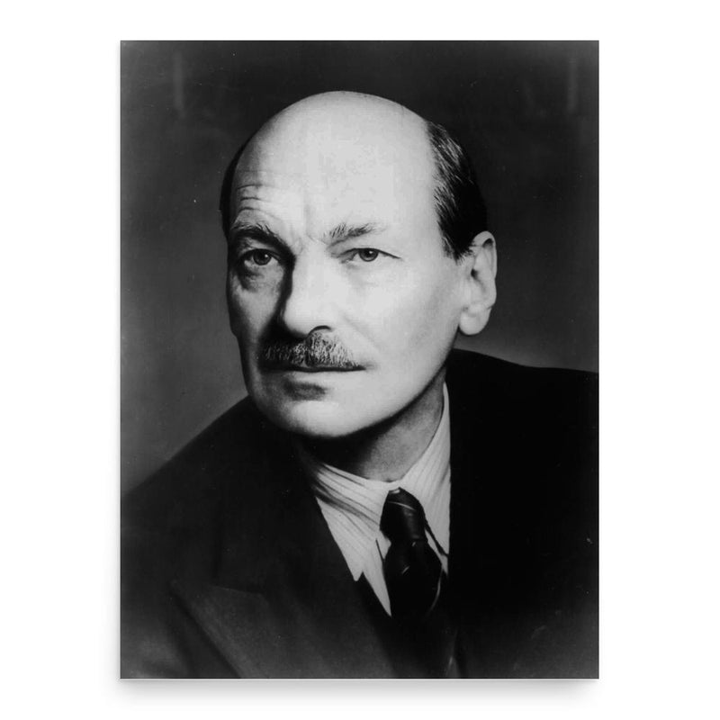 Clement Attlee poster print, in size 18x24 inches.