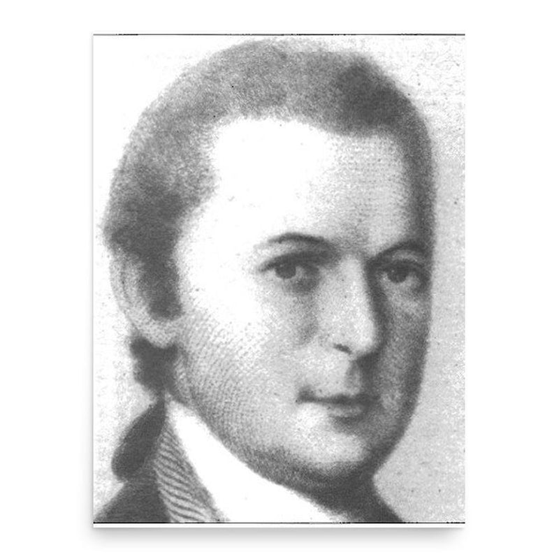 Clement Biddle poster print, in size 18x24 inches.