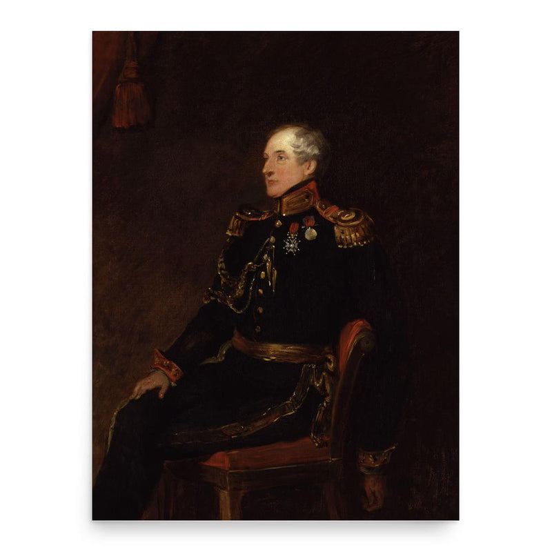 Clement Delves Hill poster print, in size 18x24 inches.