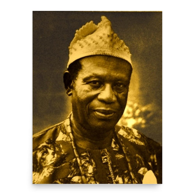 Clement Isong poster print, in size 18x24 inches.