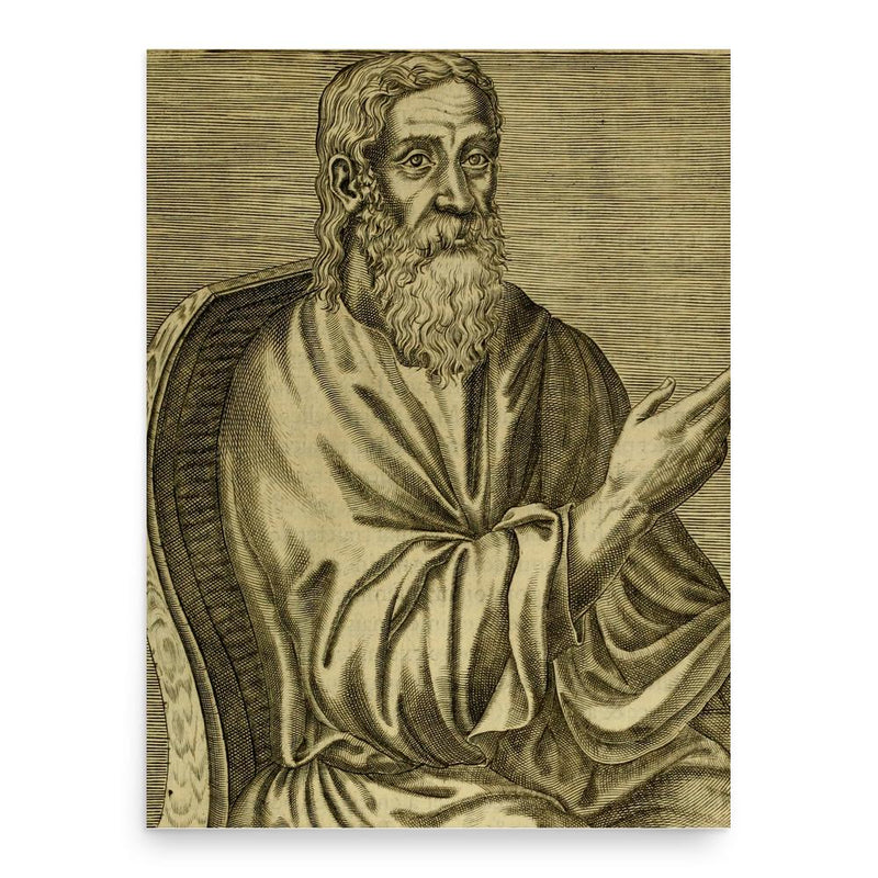Clement of Alexandria poster print, in size 18x24 inches.