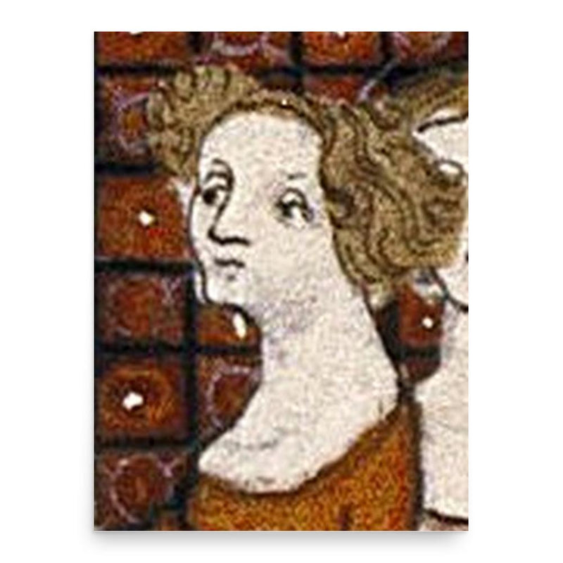 Clementia of Hungary poster print, in size 18x24 inches.