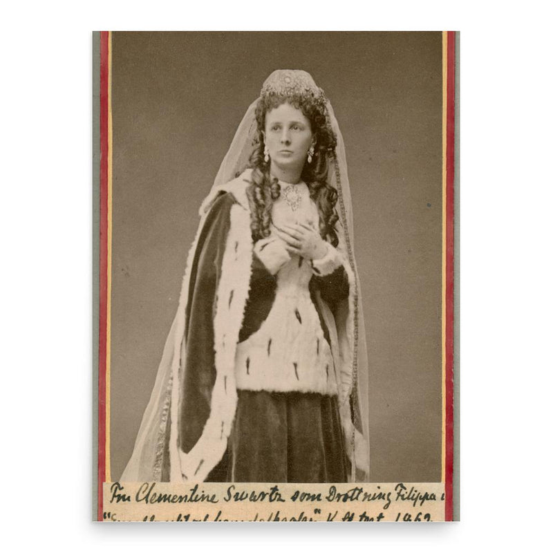 Clementine Swartz poster print, in size 18x24 inches.