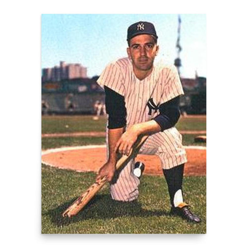 Clete Boyer poster print, in size 18x24 inches.