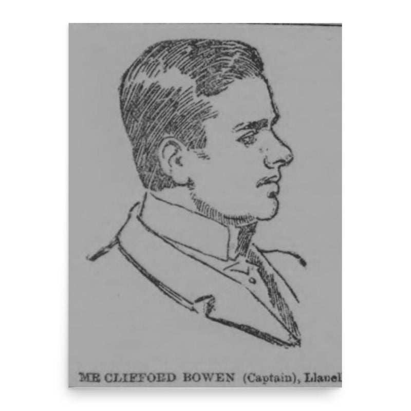 Cliff Bowen poster print, in size 18x24 inches.