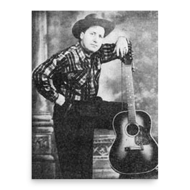 Cliff Carlisle poster print, in size 18x24 inches.