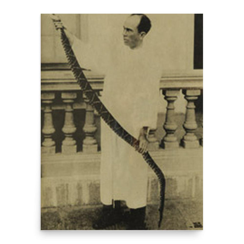 Clodomiro Picado Twight poster print, in size 18x24 inches.