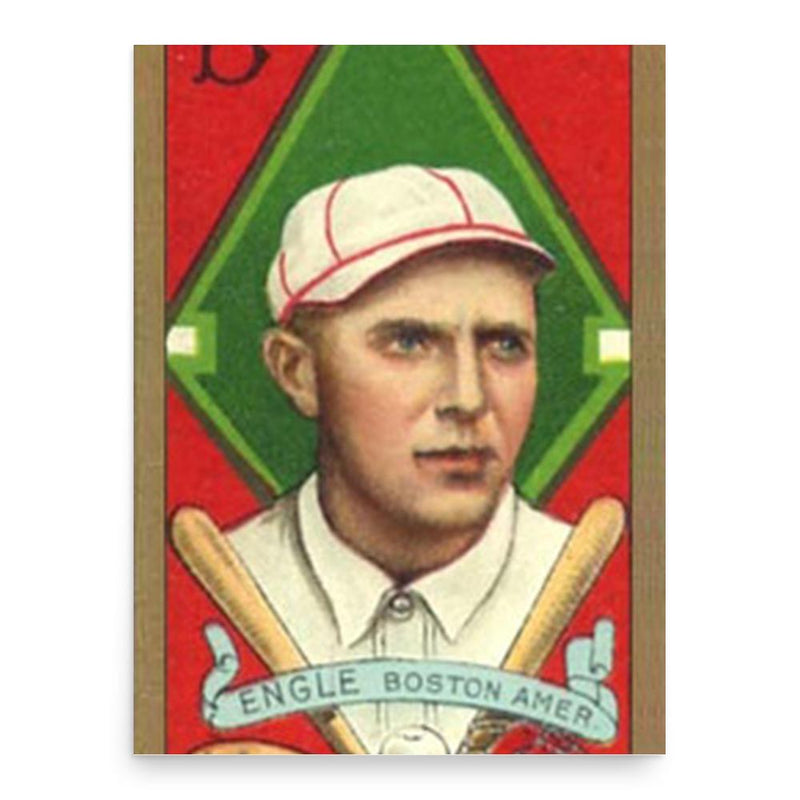 Clyde Engle poster print, in size 18x24 inches.