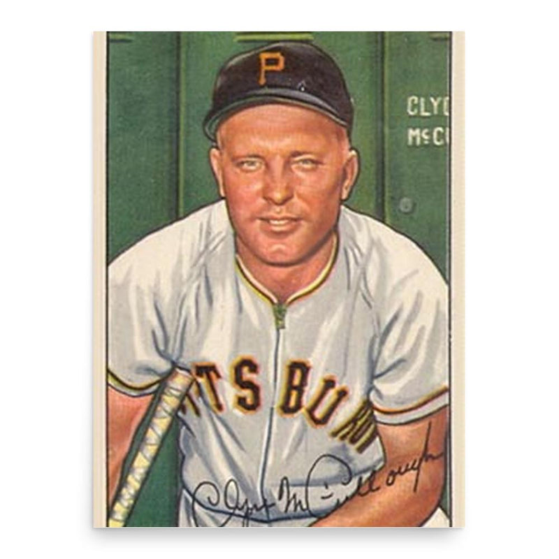 Clyde McCullough poster print, in size 18x24 inches.
