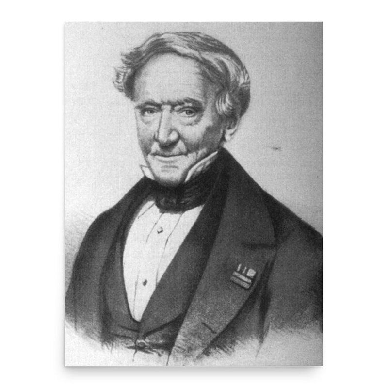 Coenraad Jacob Temminck poster print, in size 18x24 inches.