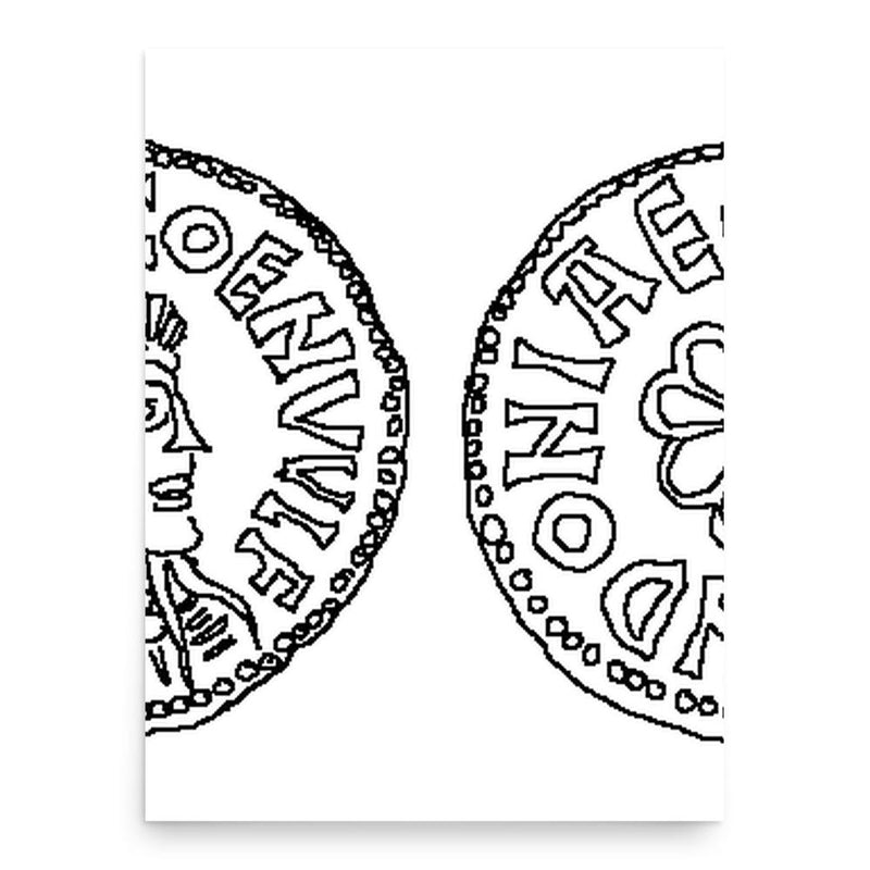 Coenwulf of Mercia poster print, in size 18x24 inches.