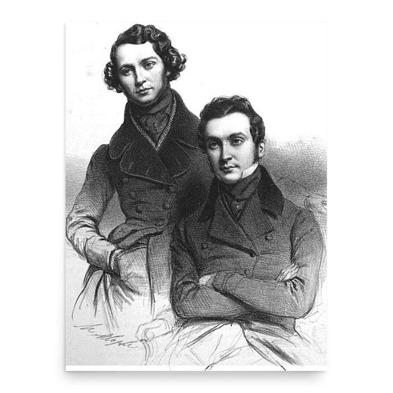 Cogniard brothers poster print, in size 18x24 inches.