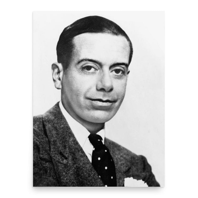 Cole Porter poster print, in size 18x24 inches.