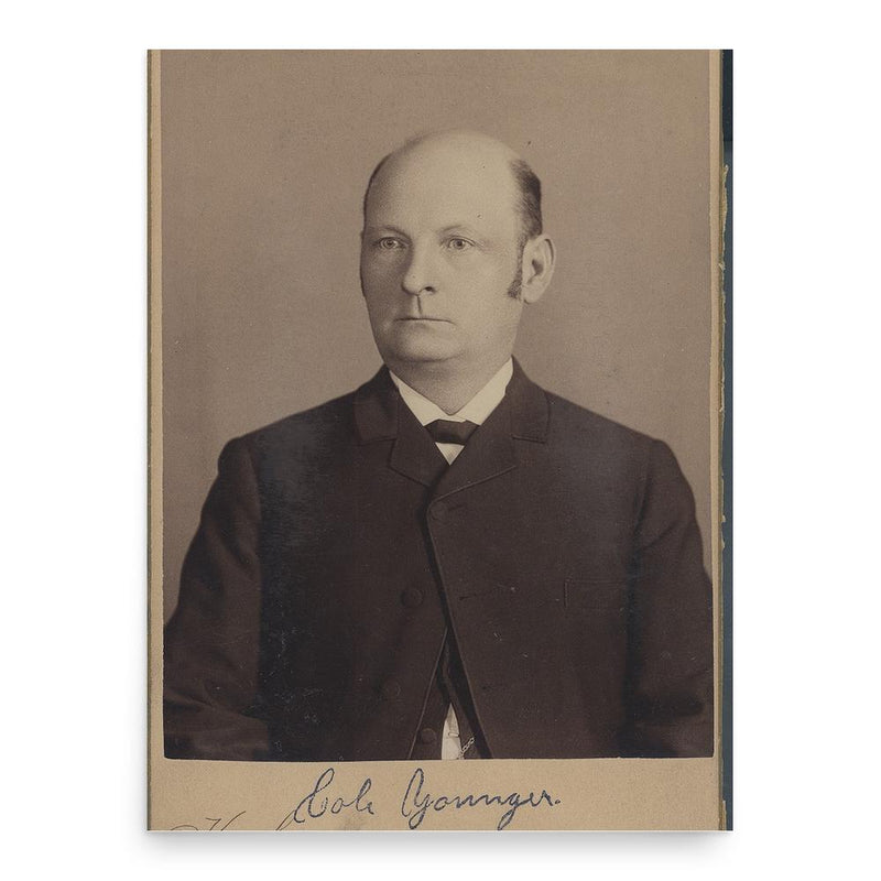 Cole Younger poster print, in size 18x24 inches.