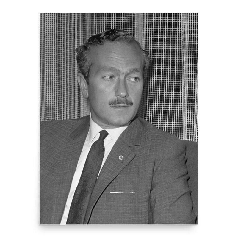 Colin Chapman poster print, in size 18x24 inches.