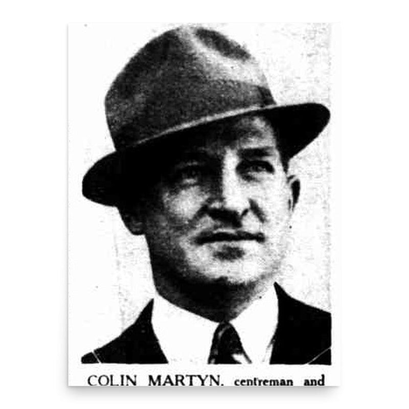 Colin Martyn poster print, in size 18x24 inches.