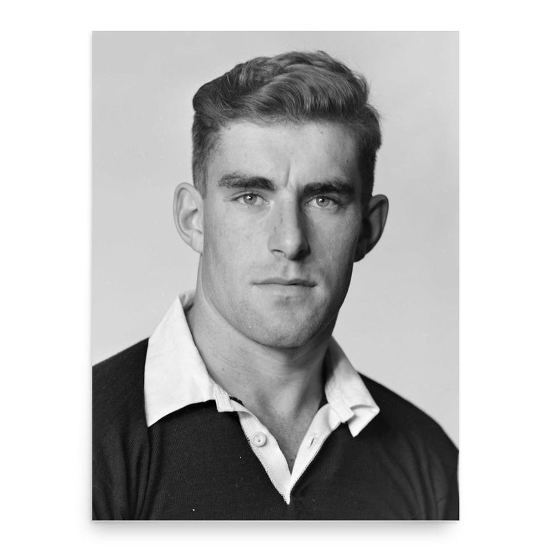 Colin Meads poster print, in size 18x24 inches.