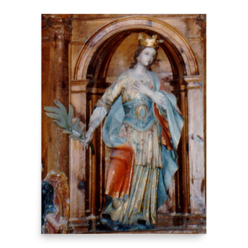 Columba of Spain poster print, in size 18x24 inches.