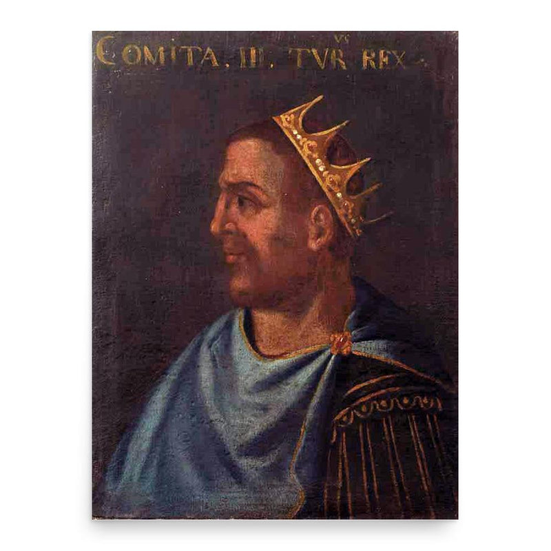 Comita II of Arborea poster print, in size 18x24 inches.