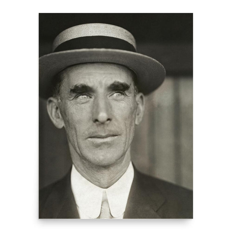 Connie Mack poster print, in size 18x24 inches.