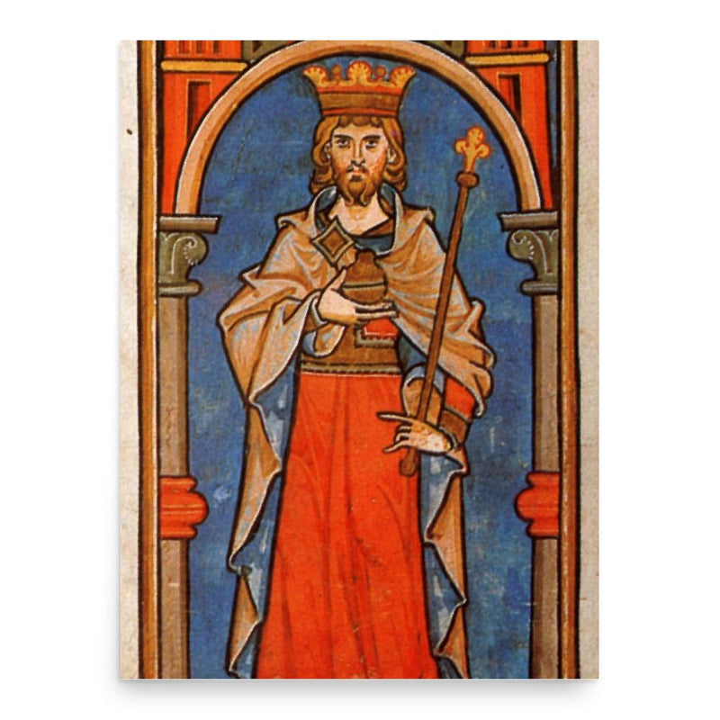 Conrad III of Germany poster print, in size 18x24 inches.