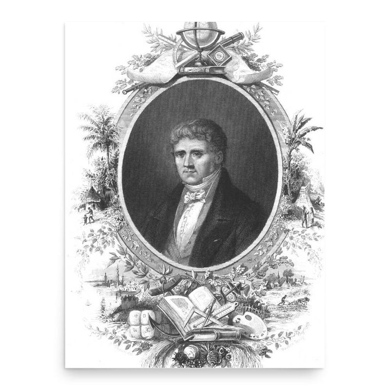 Conrad Malte-Brun poster print, in size 18x24 inches.