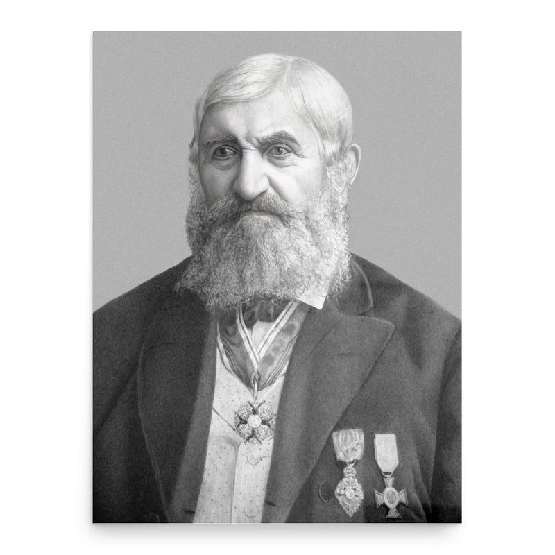 Conrad Schick poster print, in size 18x24 inches.