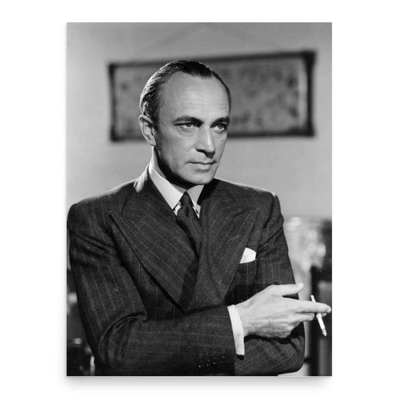 Conrad Veidt poster print, in size 18x24 inches.