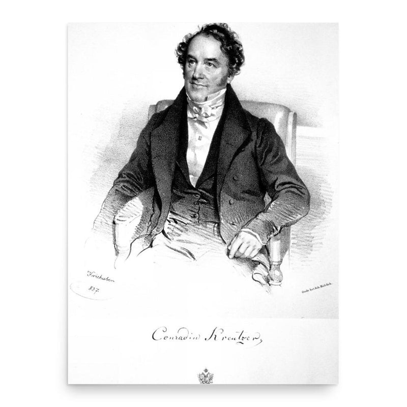 Conradin Kreutzer poster print, in size 18x24 inches.
