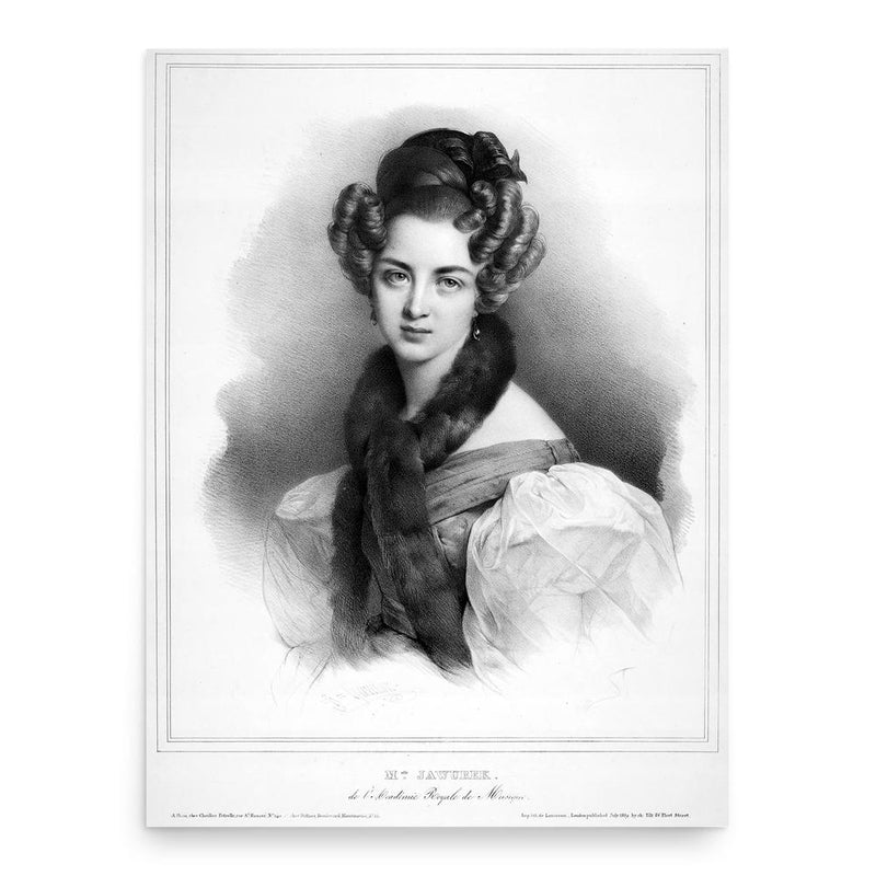 Constance Jawureck poster print, in size 18x24 inches.