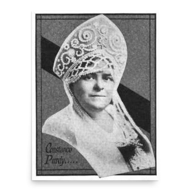 Constance Purdy poster print, in size 18x24 inches.