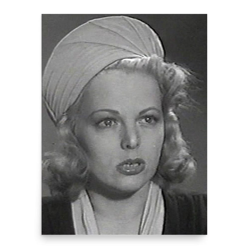 Constance Worth poster print, in size 18x24 inches.