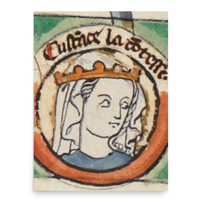 Constance of Normandy poster print, in size 18x24 inches.