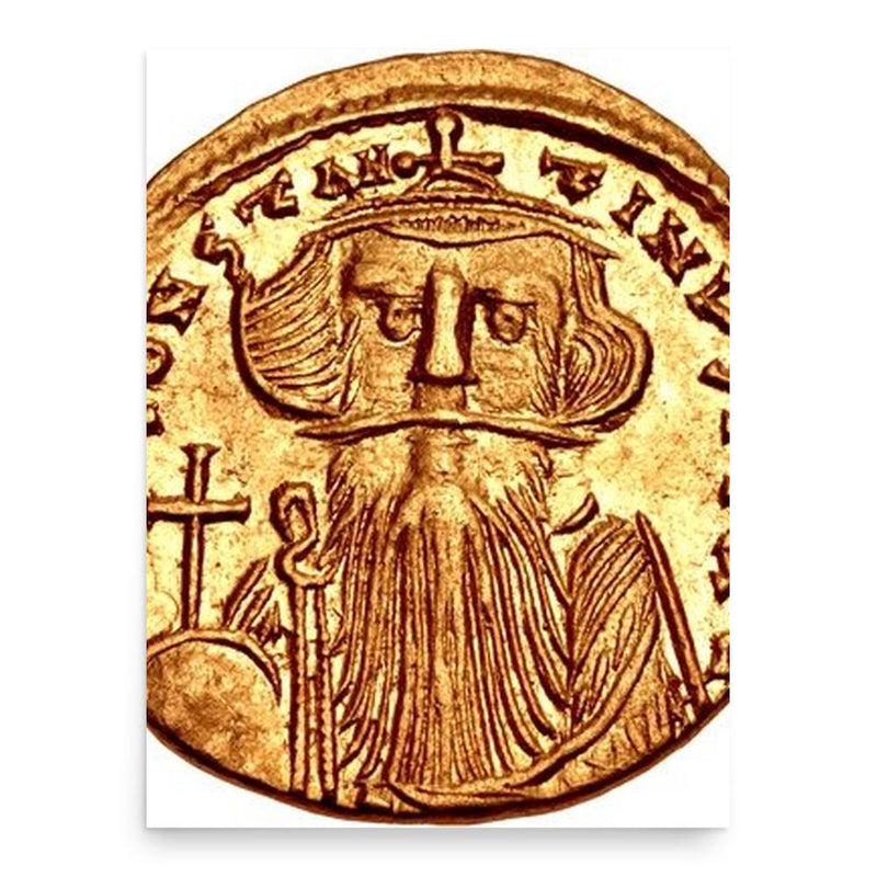 Constans II poster print, in size 18x24 inches.