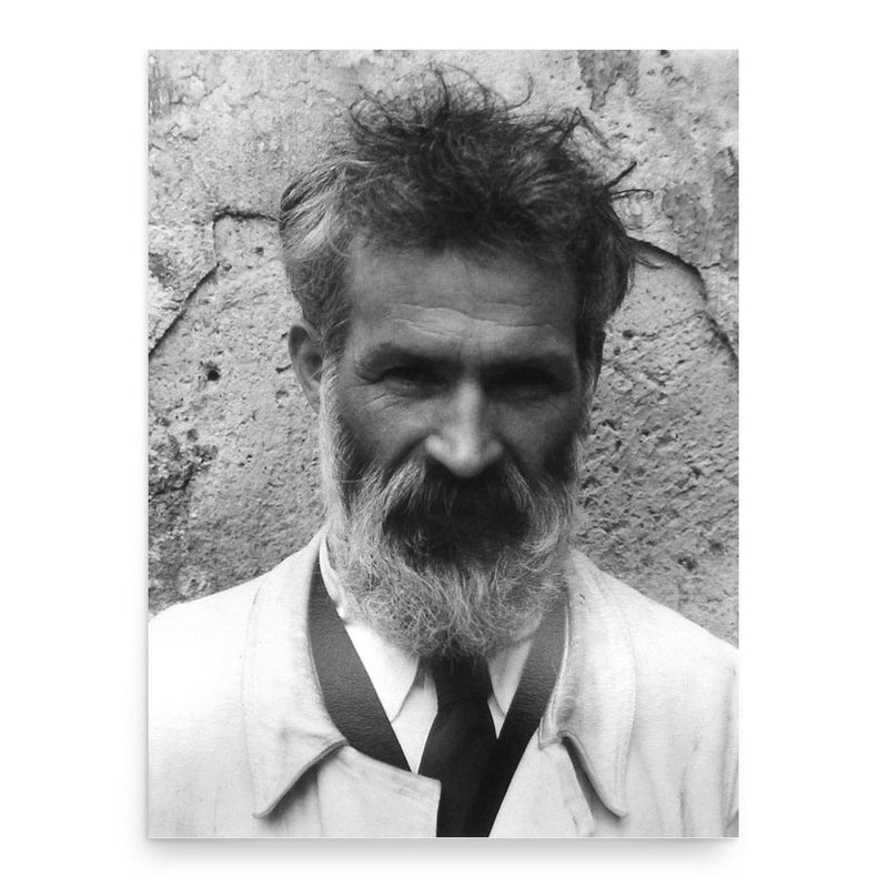 Constantin Brâncuși poster print, in size 18x24 inches.