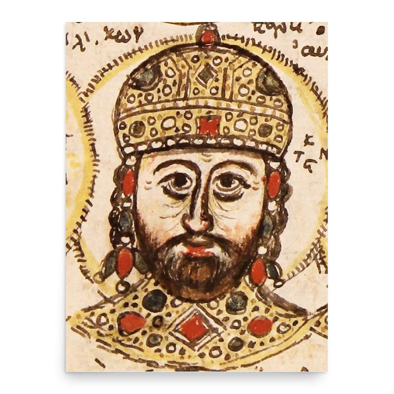 Constantine XI Palaiologos poster print, in size 18x24 inches.