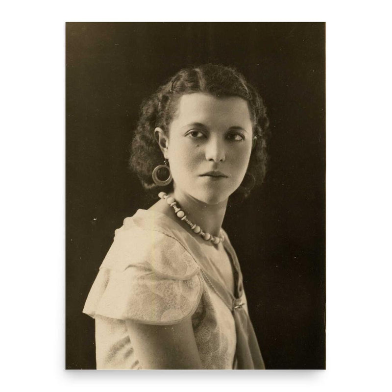 Consuelo Villalon Aleman poster print, in size 18x24 inches.