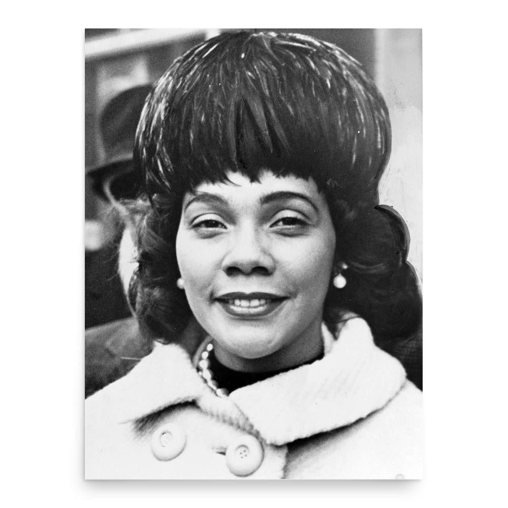 Coretta Scott King poster print, in size 18x24 inches.