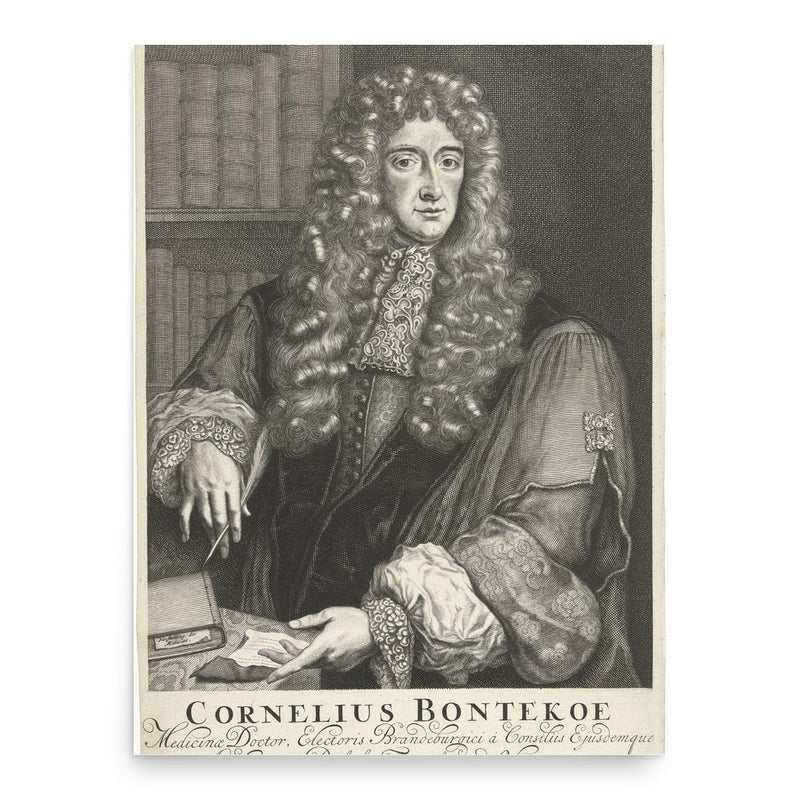 Cornelis Bontekoe poster print, in size 18x24 inches.
