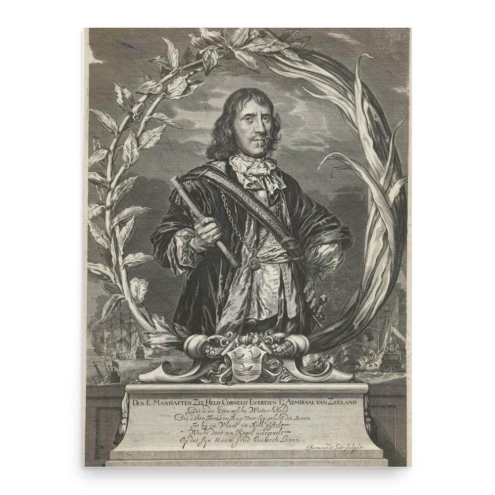 Cornelis Evertsen the Elder poster print, in size 18x24 inches.