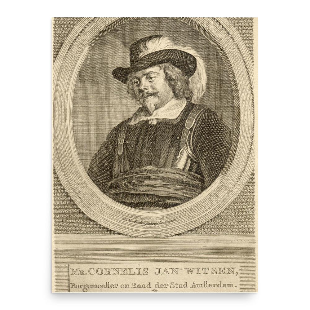 Cornelis Jan Witsen poster print, in size 18x24 inches.