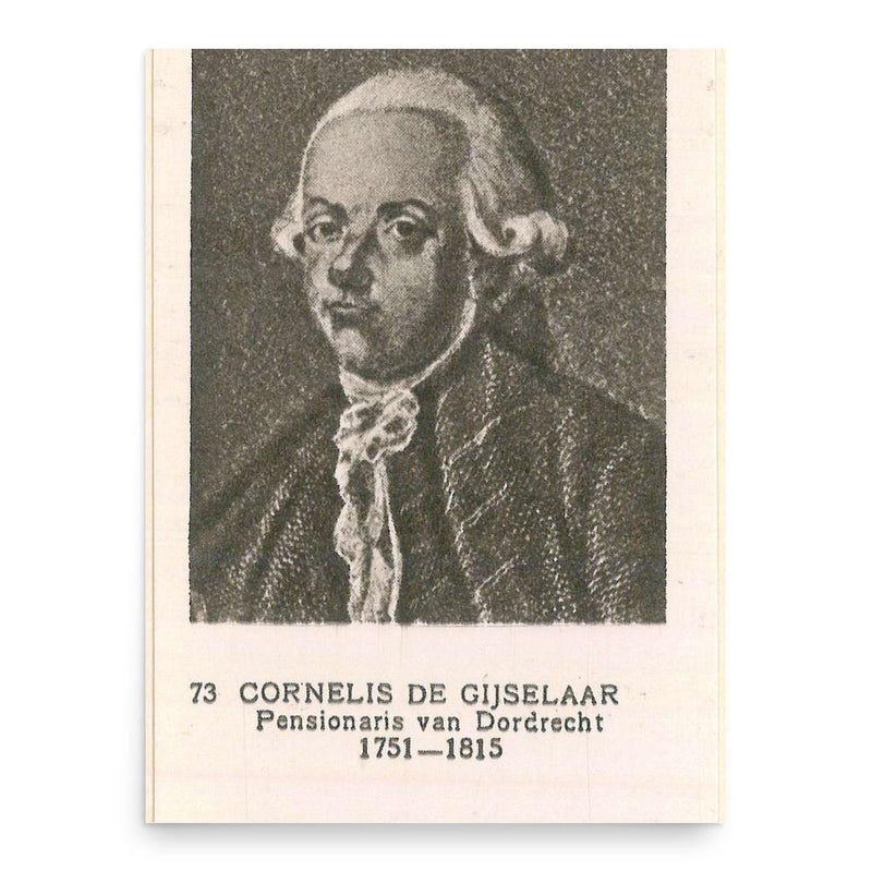 Cornelis de Gijselaar poster print, in size 18x24 inches.