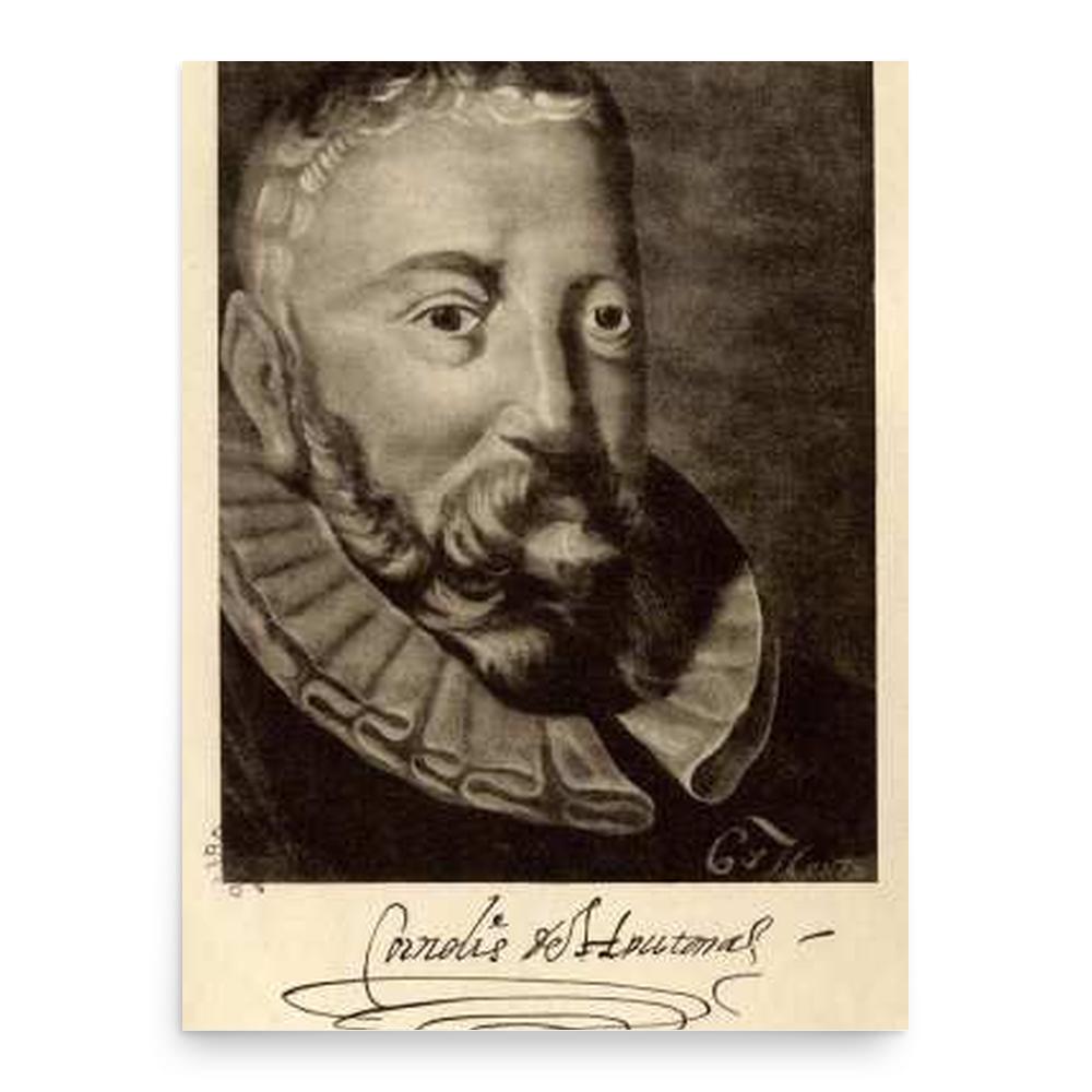 Cornelis de Houtman poster print, in size 18x24 inches.