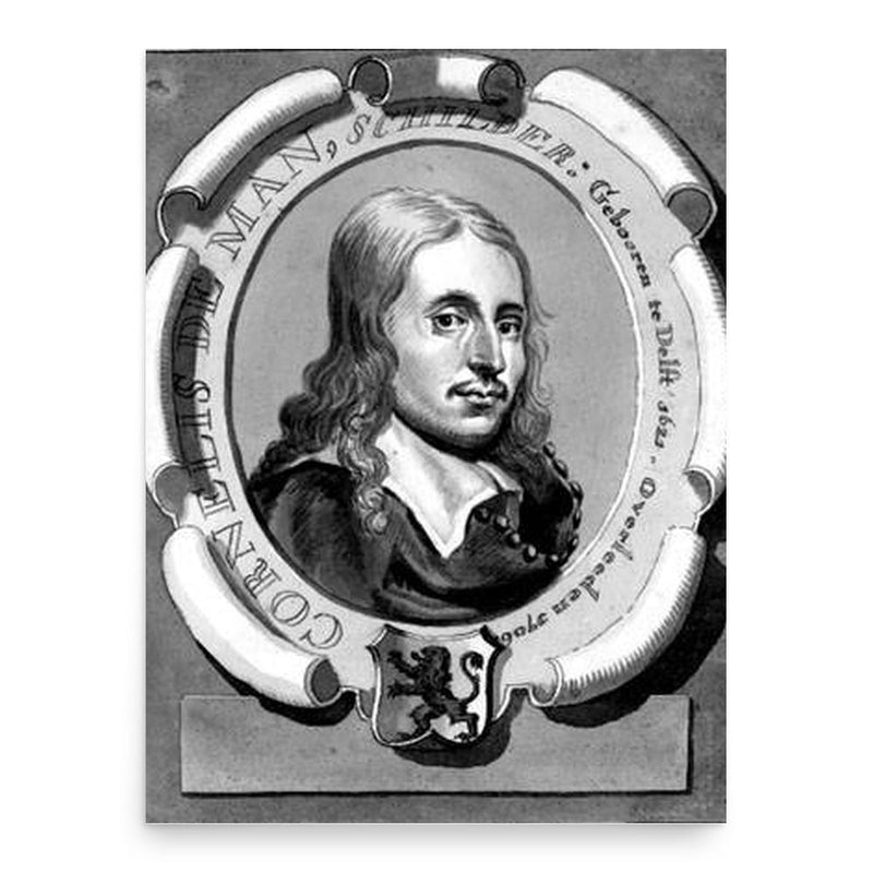 Cornelis de Man poster print, in size 18x24 inches.