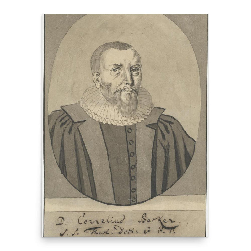 Cornelius Becker poster print, in size 18x24 inches.