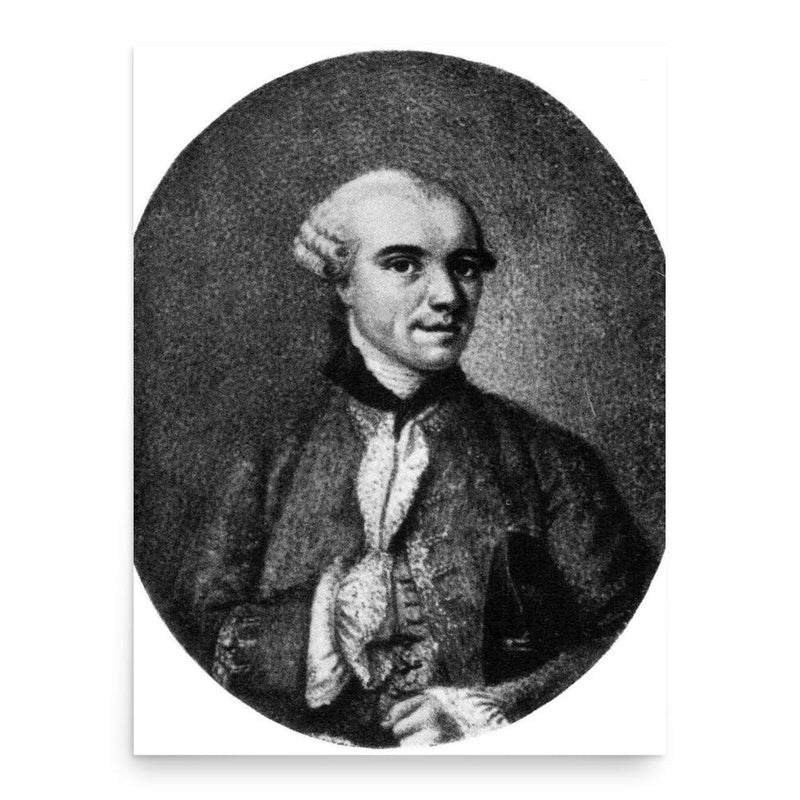 Cosimo Alessandro Collini poster print, in size 18x24 inches.