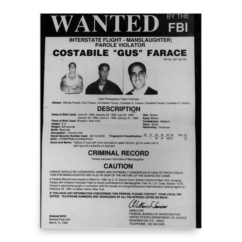 Costabile Farace poster print, in size 18x24 inches.