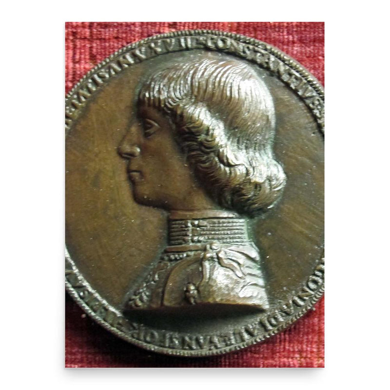 Costanzo I Sforza poster print, in size 18x24 inches.