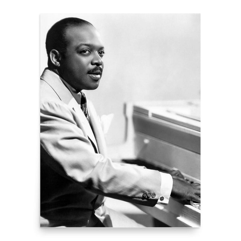 Count Basie poster print, in size 18x24 inches.