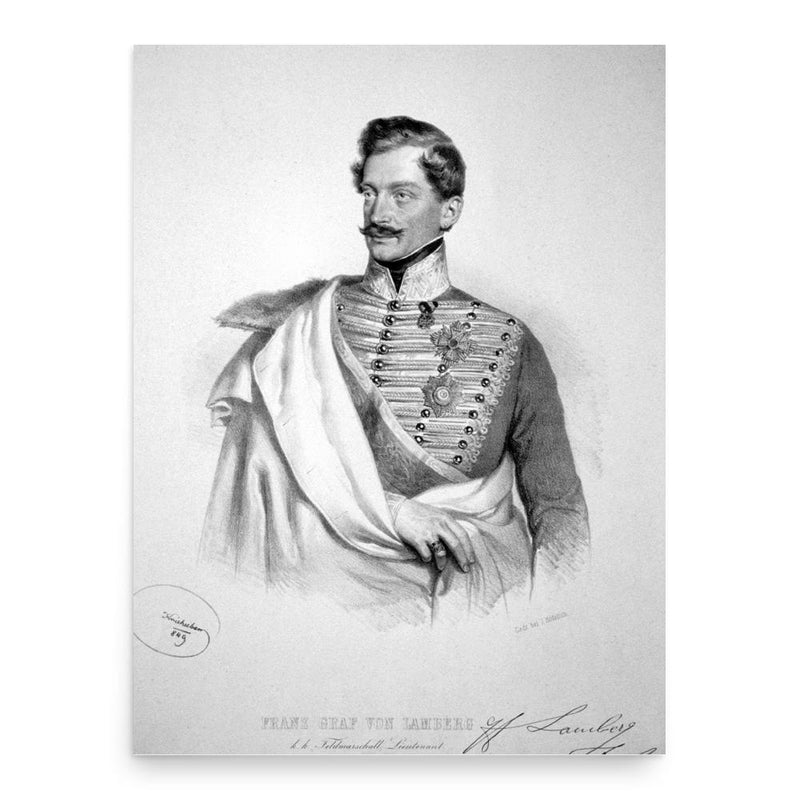 Count Franz Philipp von Lamberg poster print, in size 18x24 inches.